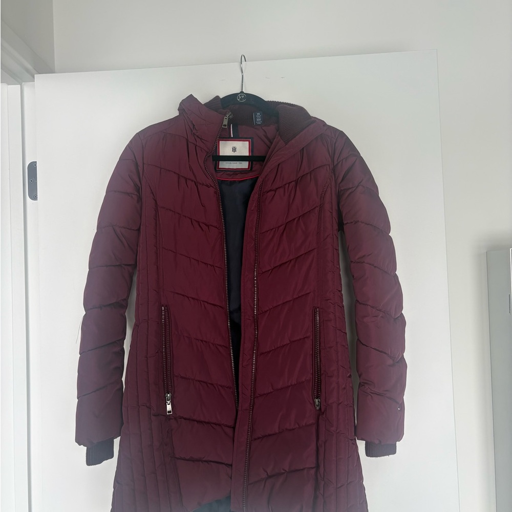 Tommy Hilfiger Burgundy Puffer Jacket